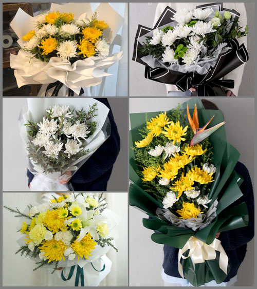 贵州六盘水水城县金盆乡白事花束代送